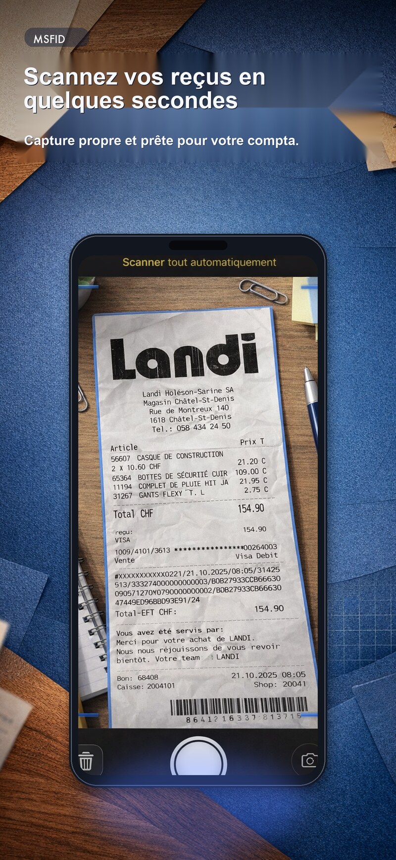 Scan d'un document